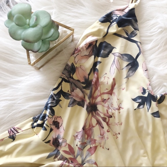 Yellow Floral Dress - Picture 2 of 3